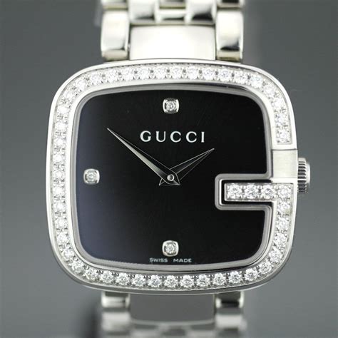 gucci wrist watch for ladies|Gucci ladies watch with diamonds.